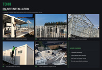 TDHH Modulares Containerhaus für Bauarbeiter-Wohnheime, Arbeitercamps, Personalunterkünfte, Bergbaustandort-Unterkünfte