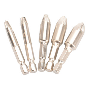 Set di punte <span class=keywords><strong>per</strong></span> <span class=keywords><strong>estrattore</strong></span> di <span class=keywords><strong>viti</strong></span> a croce <span class=keywords><strong>per</strong></span> <span class=keywords><strong>viti</strong></span> rotte, con codolo esagonale, in scatola - Prodotto in Cina, molto venduto - Product Image 1