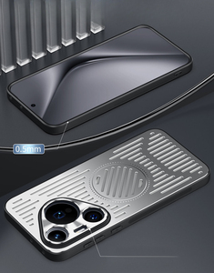 Convient pour Huawei Pura 80 Pro Shell Metal Cooling Mobile Phone case Pura70 Magnetic P60Pro Breathable P50 Protective Cover - Product Image 3