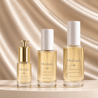Set Kemasan Skincare Mewah Kustom 20ml 30ml 50ml 60ml Botol Pipet Kaca Silinder Ramping Botol Serum Alas Berat dengan Kotak