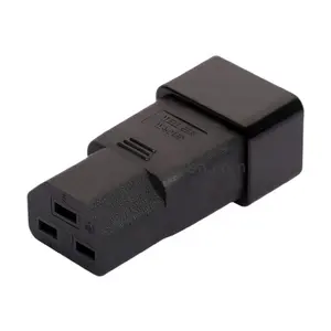 15 Amp 20A C20 Type C19/ socket Black Yellow Usa Iec 62196-2 plug plug Monitor Power connector converter Iec320 C19 Plug