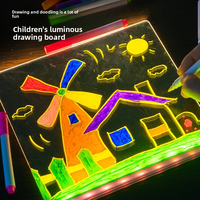 Tableau de dessin en acrylique LED RGB rechargeable avec contrôle tactile, jouet lumineux à couleurs changeantes, cadeau promotionnel créatif pour entreprises