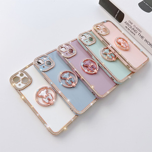 Ốp Điện Thoại Tpu Hình Gấu Nhỏ Đính Kim Cương Có Giá Đỡ Điện Thoại Ốp Lưng Thời Trang Nữ Tính Dễ Thương - Product Image 6