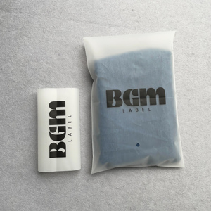 Tùy Chỉnh Dây Kéo Khóa Túi Cảnh Báo Văn Bản In Frosted Dây Kéo Túi Dây Kéo Bao Bì May Mặc Túi Để Cho Quần Áo Với Logo - Product Image 2