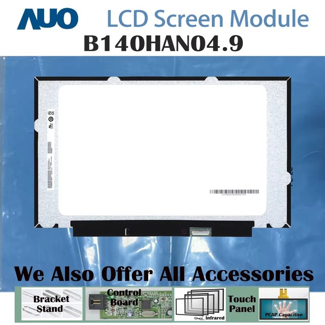 700:1 B140HAN04.9 210Cd/m HDR IPS No Touch 16:9 LCD 14.0" Screen Module 1920*1080 WLED New Laptop LCD 40Pins 62%SRGB