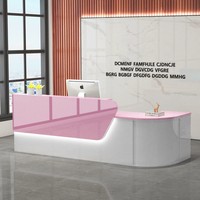 Bureau de réception moderne en bois pour bureau, hôtel, hôpital et supermarché, utilisation en extérieur, extensible et convertible, mobilier commercial