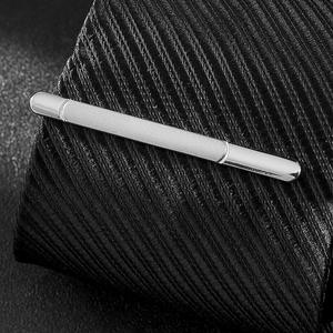 SAIJE nouveaux hommes pince à cravate ruban 4cm pince à cravate courte mode costume de mariage décor hommes formel affaires métal pince à cravate accessoires - Product Image 6