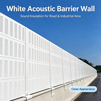 Barrière acoustique en acier galvanisé pour l'extérieur, panneau anti-bruit pour autoroute, pont et tour de refroidissement industrielle