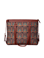 ZOUK Sac bandoulière rétro en similicuir pour femme avec fermeture éclair et motif paon royal indien