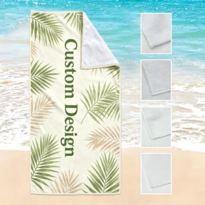 Toalla de Playa Extra Grande, Vibrante, 100% Algodón, con Logotipo Personalizado, Altamente Absorbente, para Hotel, Resort, Viajes de Verano - Product Image 1