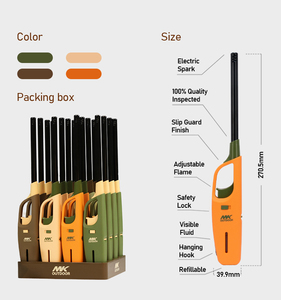 MK ที่จุดเทียนเติ<span class=keywords><strong>ม</strong></span>ได้ขนาดใหญ่แบบปรับแต่งได้ชิ้นส่วนที่จุดบุหรี่<span class=keywords><strong>ไฟ</strong></span><span class=keywords><strong>แช็</strong></span><span class=keywords><strong>ค</strong></span>บาร์บี<span class=keywords><strong>ค</strong></span>ิวสีชมพูเปลวไฟ - Product Image 6