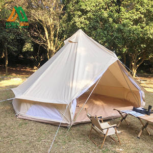 Tiendas de Campaña de Lona de Algodón Tipo Bell Tent de Piedra Arenisca Sahara para Hoteles Turísticos en Venta - Product Image 1