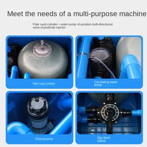 Attrezzatura per Filtrazione Circolante di <span class=keywords><strong>Piscine</strong></span>, Macchina Tutto-<span class=keywords><strong>in</strong></span>-Uno Interrata con Cilindro di Sabbia, Pompa Idrica e Filtro per Trattamento Acqua - Product Image 2