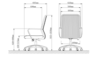 Chaise de bureau ergonomique pivotante réglable en hauteur avec dossier en maille et coussin épais pour la maison/le bureau, garantie de 3 ans