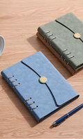 Carnet de notes A5 en similicuir à feuilles mobiles, personnalisable avec logo, design élégant, pour bureau, coffret cadeau, fabriqué en Chine