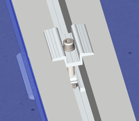 Système de montage universel pour modules solaires en plein champ, facile à installer, avec alliage zinc-aluminium-magnésium et garantie de 25 ans