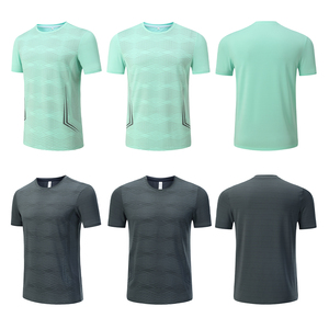 Men's Active Workout T-Shirts Quick Dry Polyester with Elastane Wholesale Gym <b>Clothing</b> for Autumn Season - Product Image 2