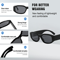 Gafas de Sol Rectangulares Polarizadas UV400 de Alta Calidad, Logotipo Personalizado, Montura Gruesa, Diseño Moderno para Hombre y Mujer