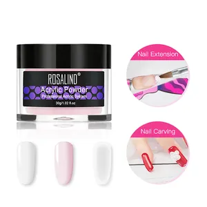 Rosalind Nail Nguồn Cung Cấp Oem Nhãn Hiệu Riêng 30 Gam Pha Lê Nail Art Powder Nail Extension Acrylic Powder Cho Khắc/Mở Rộng