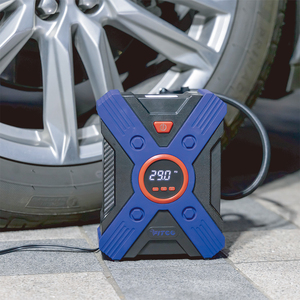 Compresseur d'air numérique portable 12V à <span class=keywords><strong>gonflage</strong></span> rapide avec écran LED, embout <span class=keywords><strong>de</strong></span> <span class=keywords><strong>gonflage</strong></span> à levier, cordon d'alimentation long et trois pompes <span class=keywords><strong>de</strong></span> <span class=keywords><strong>gonflage</strong></span> pour voiture - Product Image 2