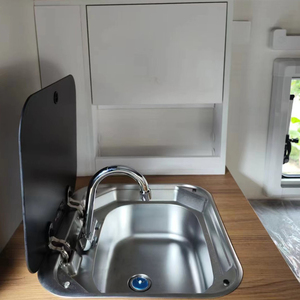 Camping-car King-Size à quatre roues, en aluminium, avec plaque de cuisson à induction, pour camping. - Product Image 6