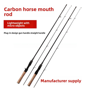 Canna da Pesca Telescopica in Carbonio Lu Ya per Basso e Spigola, Design a Bocca Invertita, Regolabile, Manico Dritto/a Pistola, 2 Pezzi - Product Image 2