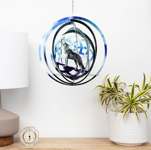 Molinillo de Viento Personalizado con Forma de Animal, Molinillos de Viento Metálicos 3D, Decoración Colgante para Exteriores, Adorno para Jardín, Escultura de Viento Natural - Product Image 4