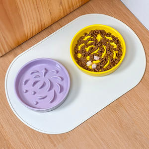 Ciotola e Piatto in Ceramica da 6 Pollici per Alimentazione Lenta per Gatti e Cani Multicolore per un'Alimentazione Sana di Cani Piccoli Medi e Grandi - Product Image 2