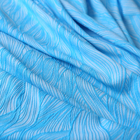 Tissu jacquard en nylon, polyester et élasthanne, jacquard à feuilles d'érable, élastique, brillant, pour sous-vêtements, maillots de bain, bikinis