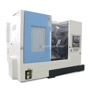 TCK52DY Tháp Pháo Servo Ngang 12T Máy Tiện CNC Máy Cắt Điều Khiển Số Với Trục Phay Thủy Lực - Product Image 2