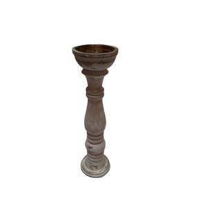 Candelabro de madera de alta calidad, soporte de vela de madera natural de gran tamaño, funciona a mano con decoración de habitación - Product Image 1
