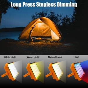 Lampe de camping LED portable d'urgence solaire étanche pour l'extérieur, rechargeable par USB, haute puissance, pour cour et sol - Vente en gros - Product Image 5