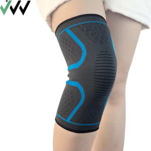 Fábrica Customized Black <span class=keywords><strong>Knee</strong></span> Sleeves Elastic Respirável <span class=keywords><strong>Knee</strong></span> Support <span class=keywords><strong>Brace</strong></span> Proteção Profissional para Correr Fitness - Product Image 2
