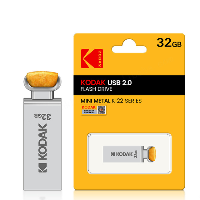 KODAK Official K122 Pormo Gifts 32gb USB Flash Drive Eco USB2.0 Metal Pendrive