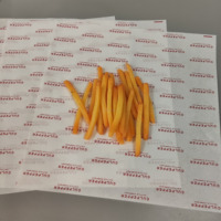 Papier d'emballage de pain d'emballage de sandwich enduit de PE de haute qualité taille de conception personnalisée papier sulfurisé de Hamburger de qualité alimentaire