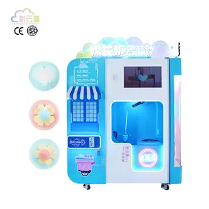Professional Custom Colorful 36 Flowers Candy Floss Fully Automatically Cotton Candy Vending Machine