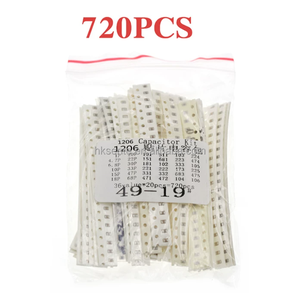 Kit de Muestras de Condensadores SMD 0603/0805/1206, Paquete de Resistencias Fijas de Chip al 1%, Kit Surtido de 1ohm a 10Mohm para Ensamblaje de PCB - Product Image 5