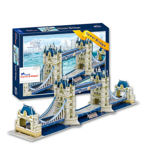 Maqueta 3D <span class=keywords><strong>de</strong></span> Papel Espuma del <span class=keywords><strong>Puente</strong></span> <span class=keywords><strong>de</strong></span> <span class=keywords><strong>Brooklyn</strong></span>, Edificio Mundialmente Famoso, con 64 Piezas - Product Image 3