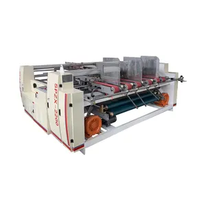 two pieces forming automatic carton box gluing machine