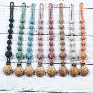 Nouveau modèle de <span class=keywords><strong>sucette</strong></span> en silicone sans BPA de qualité alimentaire, sangle souple et flexible avec clip pour sucettes de dentition pour bébé - Product Image 1