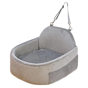 2025 Detachable Washable Dog Car Seat Bag Comfortable Durable Waterproof <b>Portable</b> Travel <b>Bed</b> with Cotton Animal Pattern for Cats - Product Image 3