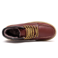 Nouvelles Bottes Homme Élégantes en Cuir PU à Lacets avec Logo, Grandes Tailles 38-46, Marque de Mode Design, Chaussures en Cuir Véritable pour Homme, Wenzhou