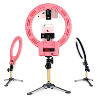 Ring Light LED 12 Inch 35W Forfeel untuk Foto dan Video, Dapat Diredupkan, Dilengkapi Stand Lampu
