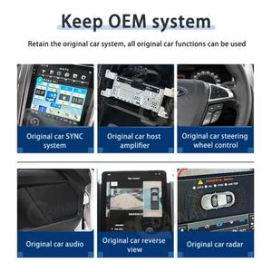 Pantalla Táctil Carplay HD 1080P con WiFi Integrado para Ford Raptor F150 2015-2022 F250 F350 F450 2017-2022, Android Auto, GPS, Asistente de Reversa - Product Image 3