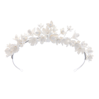Accessoires de cheveux romantiques vintage pour mariage, anniversaire, performance, fête, coiffe florale de mariée, couronne, diadèmes de perles faits à la main