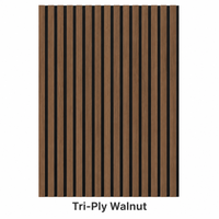 Panneaux muraux acoustiques en MDF, panneaux de grille absorbant le son pour appartement, home cinéma, bureau