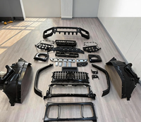 Kit de carrosserie de remplacement d'origine AMG Classe G W465 avec calandre noire, pare-chocs avant/arrière et crochet de remorquage pour rénovation/amélioration