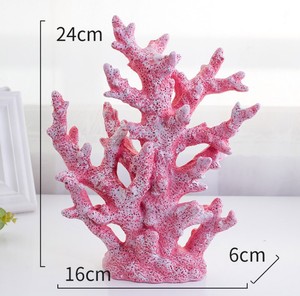 人工樹脂製サンゴ飾り 魚タンク ポーチ ワインキャビネット デスク ホームデコレーション 水槽サンゴ - Product Image 6
