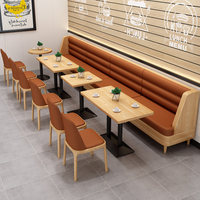 Ensemble de canapé, table et chaises pour cafétéria, restaurant de hot pot, restaurant japonais, salon de thé, magasin de thé au lait, restaurant-bar