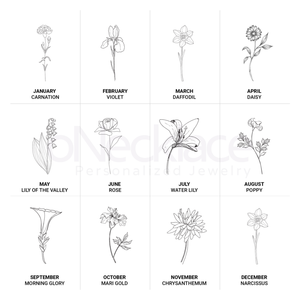 Collar de margaritas de acero inoxidable chapado en oro de 18k, joyería resistente al agua con flores de <span class=keywords><strong>nacimiento</strong></span>, personalizado, regalo para niña 2023 - Product Image 6